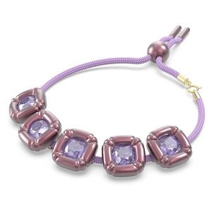 Swarovski Dulcis bracelet
Cushion cut, Purple